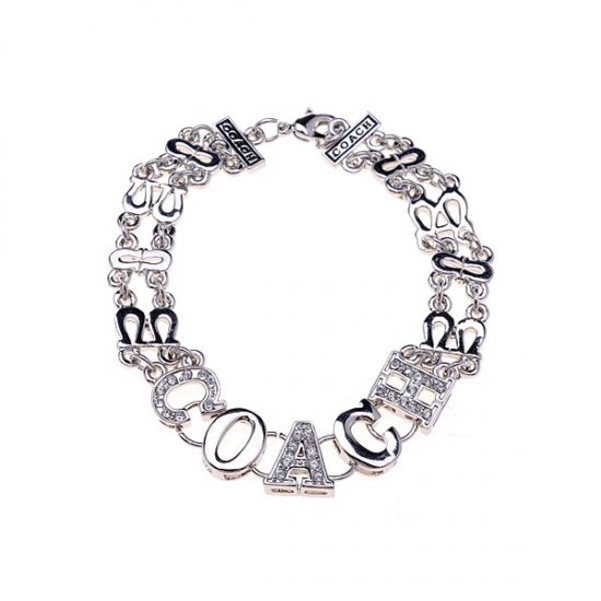 Coach Logo Monogram Silver Bracelets BZK | Women